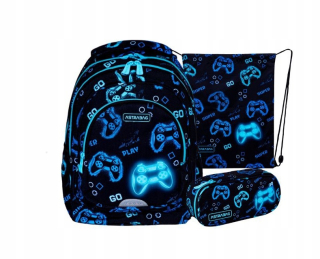Viackomorový školský batoh AstraBag Multicolor 20 l